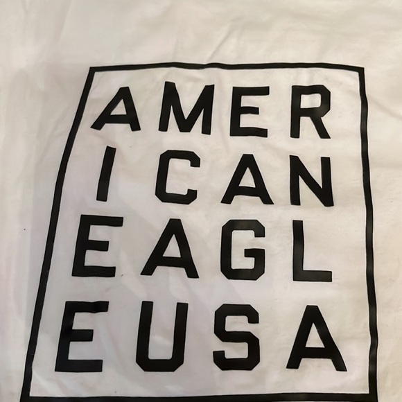 Men's American Eagle size x-small white T-shirt. - Picture 2 of 3